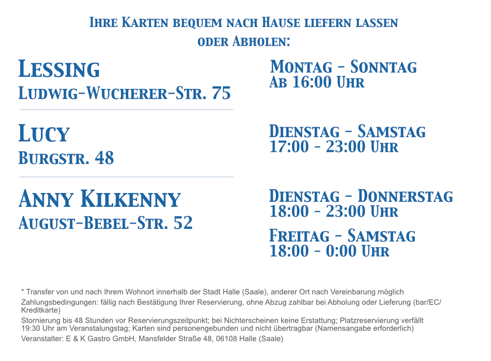 weitere Informationen zur Vorbestellung
